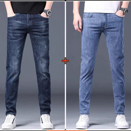 Importé - Lot 2x Playboy Pantalon Homme Jean Slim Décontracté En Stretch