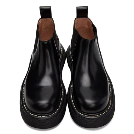 Importé - Chaussure Homme Bottines Britannique À Gaine En Cuir Véritable