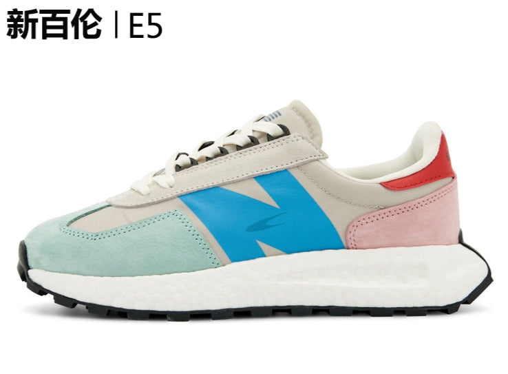 Importé - Chaussure Basket Mixte Sport Cuir Daim Mailles