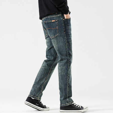 Importé - Pantalon Jean Slim Homme Décontracté Style Rétro