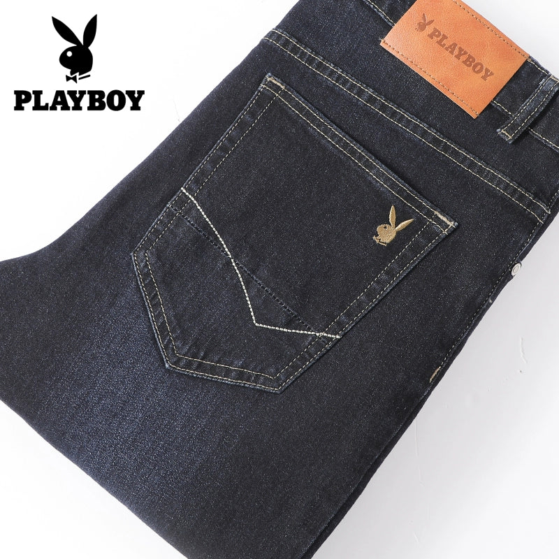 Importé - Playboy Pantalon Jean Stretch Homme Décontracté