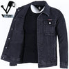 Importé - Jacket Coton Jean Homme Décontractée Manche Longue