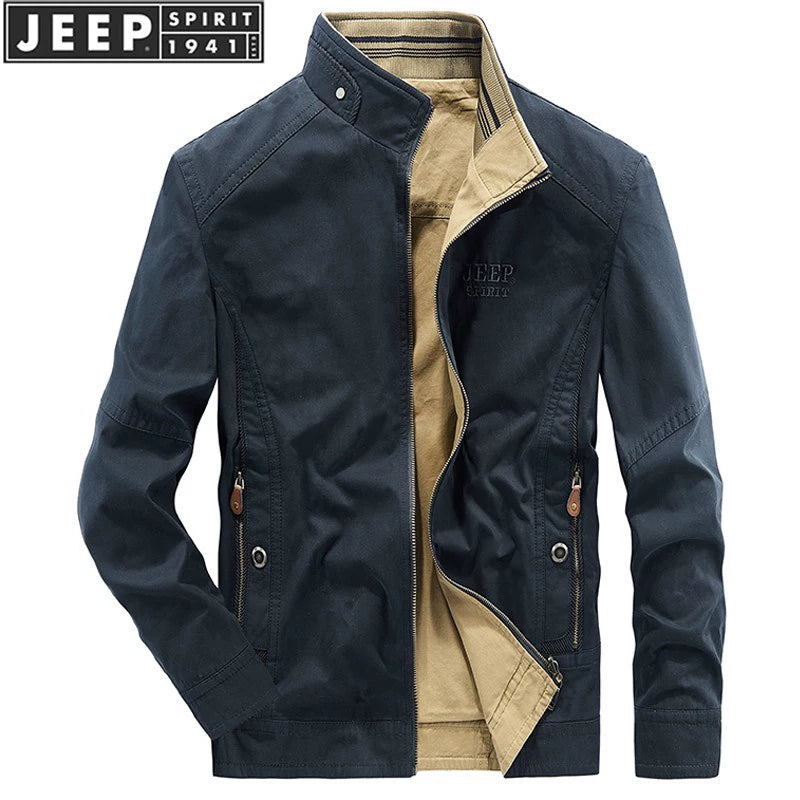 Importé - JEEP SPIRIT Jacket Coton Double Faces Manche Longue