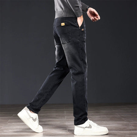 Importé - Pantalon Slim Fit Jean Homme Stretch Décontracté