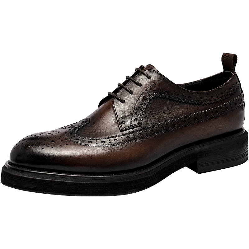 Importé - Mocassin Homme Cuir Richelieu Britannique Semelle Large