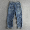 Importé - Pantalon Jean Délavé Homme Décontracté Style Rétro En Stretch