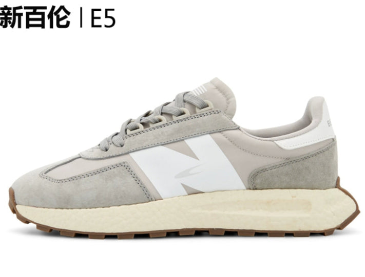 Importé - Chaussure Basket Mixte Sport Cuir Daim Mailles