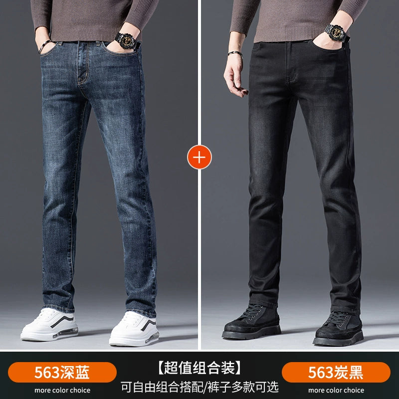 Importé - Lot 2 x Playboy Pantalon Jean Stretch Homme Tendance