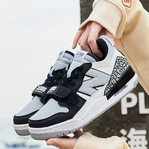 Importé - Chaussure Basket Mixte Sport Vintage Cuir