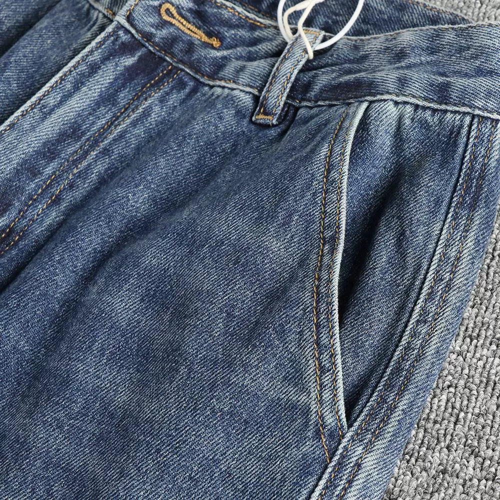 Importé - Pantalon Jean Délavé Homme Décontracté Style Rétro En Stretch