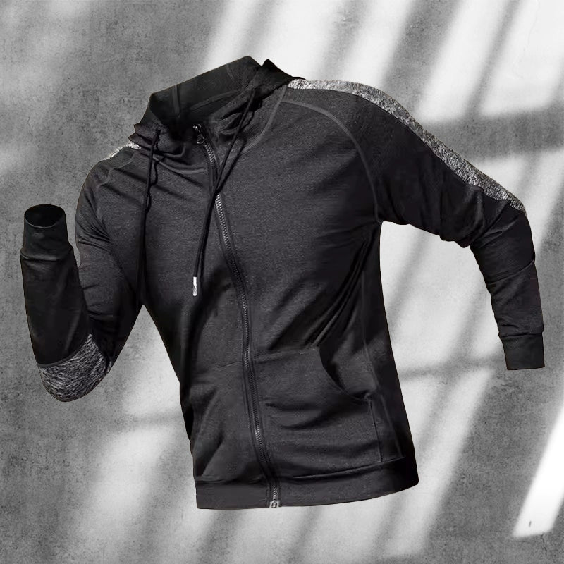 Importé - Sweat fitness A capuche Homme  Manche Longues