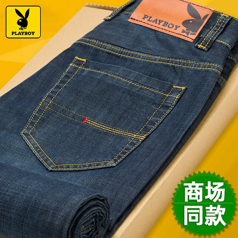 Importé - Playboy Pantalon Jean Stretch Homme Décontracté
