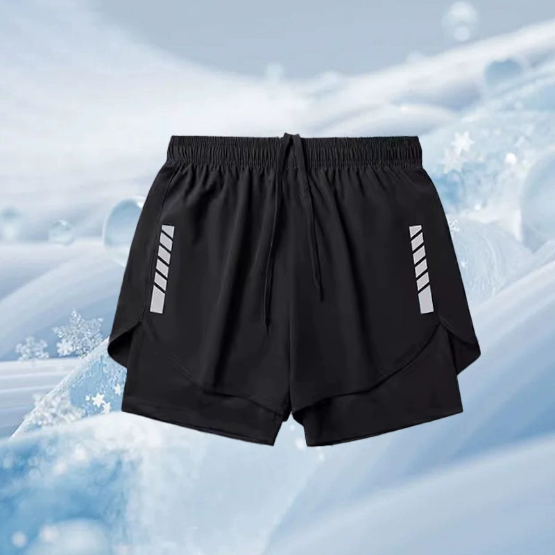 Importé - Short Sport Homme  Décontracté Style Fitness En Soie Glacée