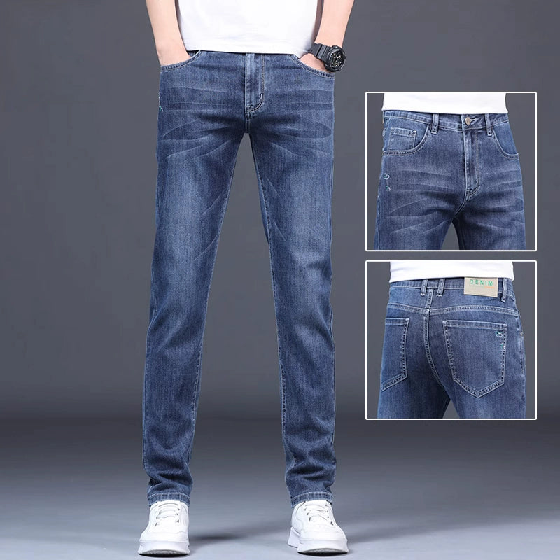 Importé - Playboy Pantalon Homme Jean Slim Décontracté En Stretch