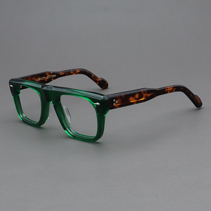 Importé - Monture Rétro Épaisse Lunettes Homme