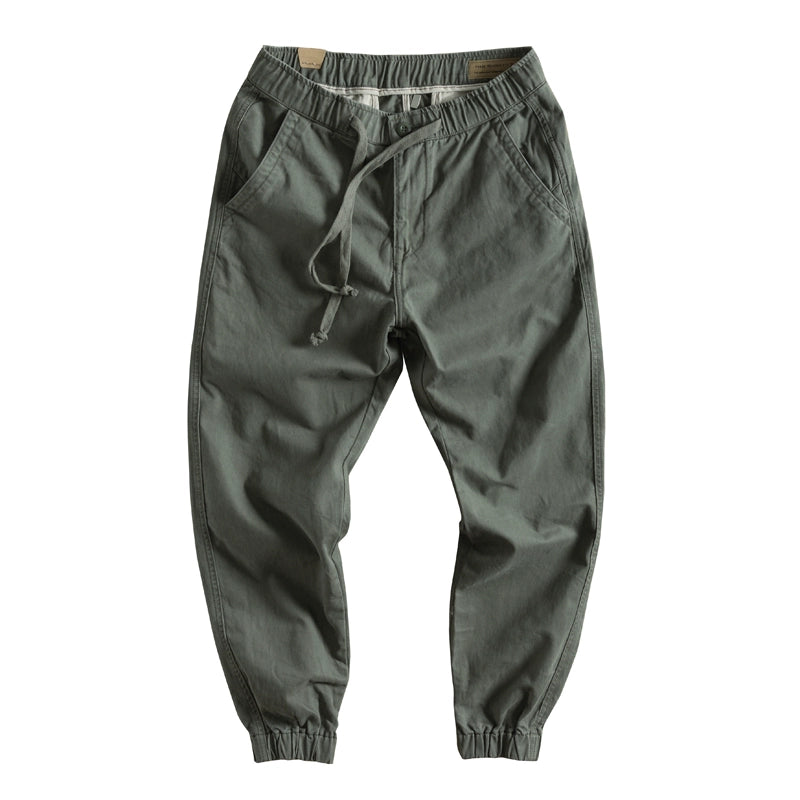 Importé - Pantalon Cargo Pur Coton Homme Rétro Décontracté