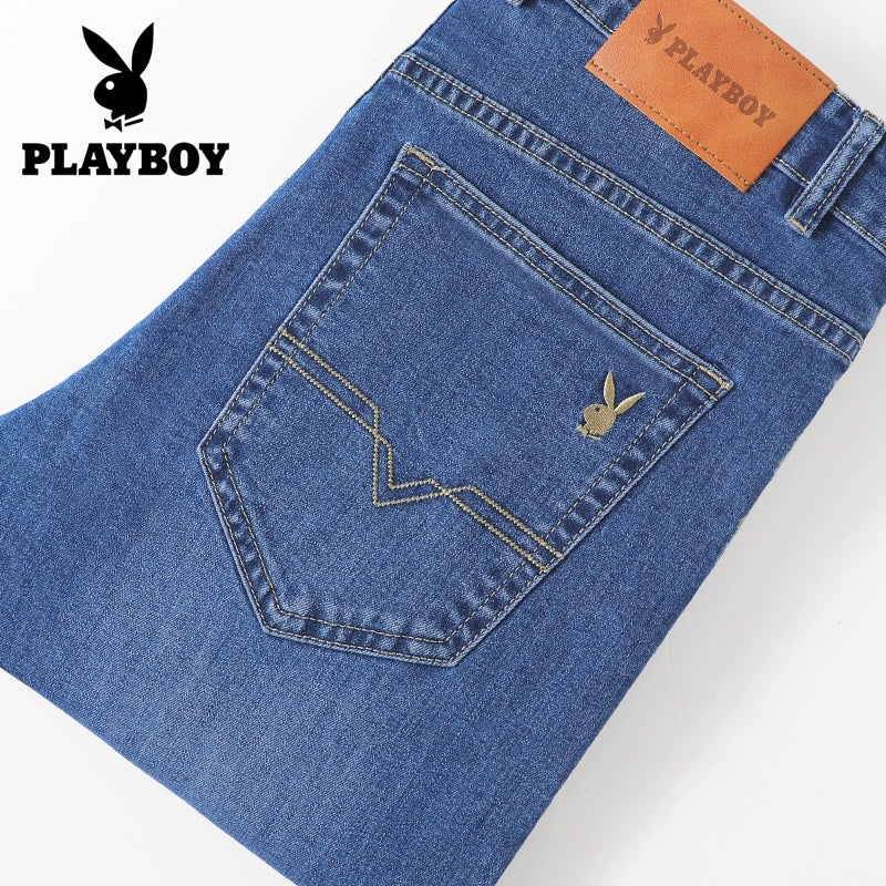 Importé - Playboy Pantalon Jean Stretch Homme Décontracté