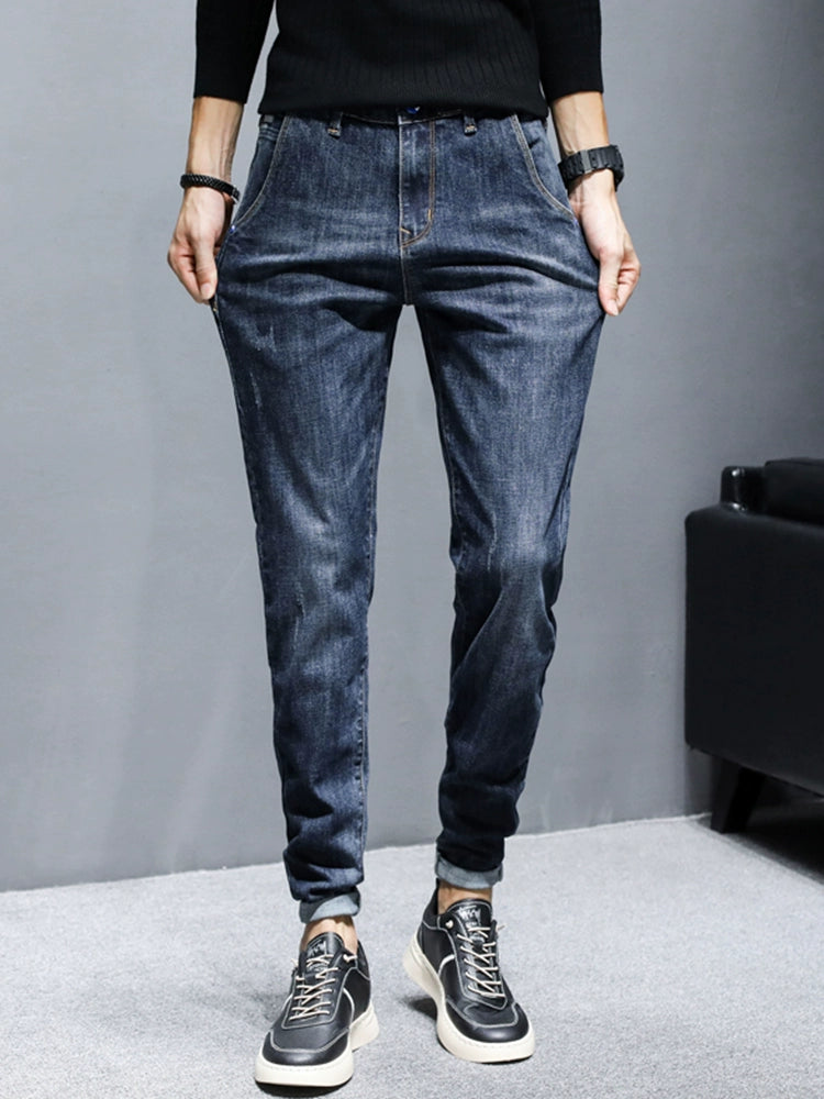 Importé - Pantalon Slim Jean Homme Stretch Décontracté Tendance