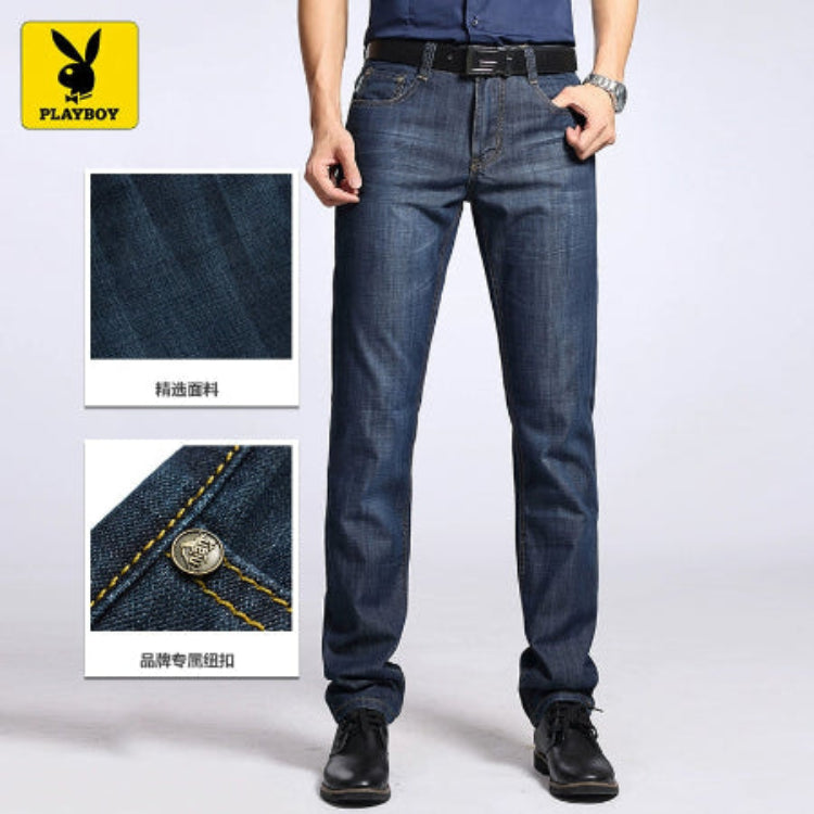 Importé - Playboy Pantalon Jean Stretch Homme Décontracté