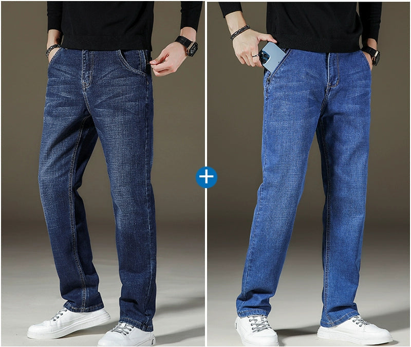 Importé - Lot 2x Pantalons Jean Coton Homme Décontracté