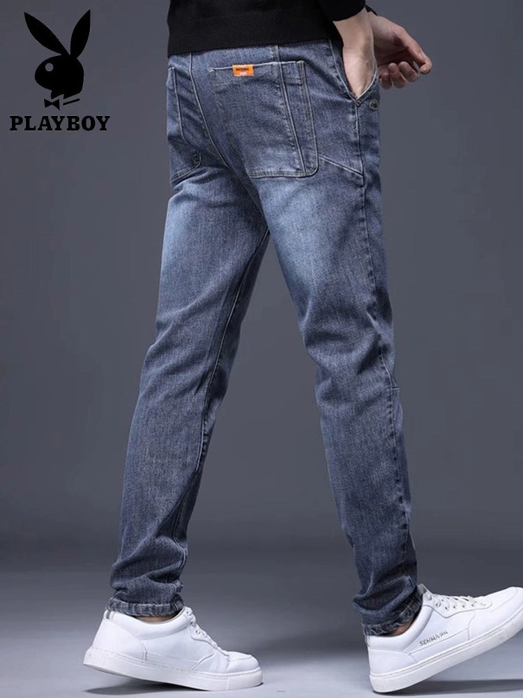 Importé - Playboy Pantalon Homme Jean Stretch Slim Fit