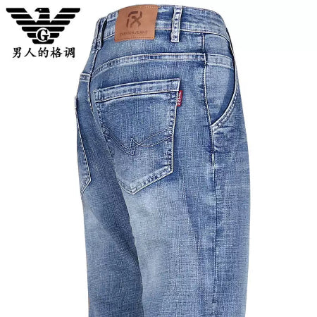 Importé - Pantalon Jean Délavés Homme Décontracté En Stretch
