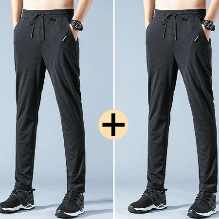 Importé - Lot 2 x Pantalons Sport Homme Décontracté Micro-Elastique