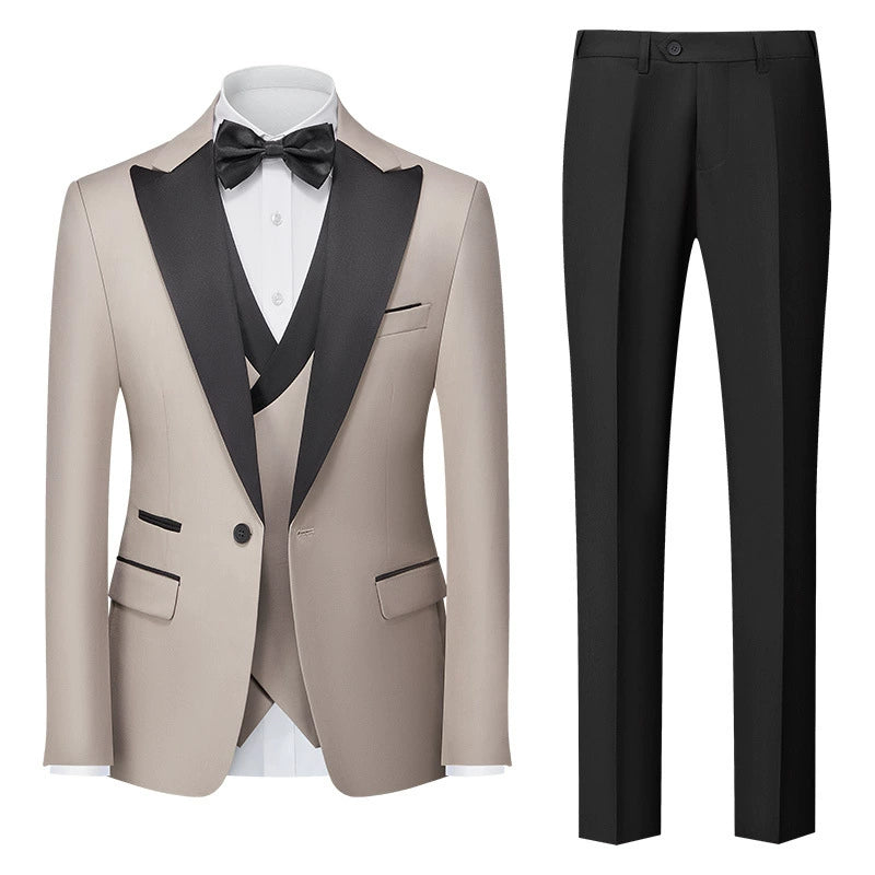 Importé - Ensemble Smoking Costume Homme Style Britannique 3 Pièces