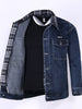 Importé - Jacket Jean  Double Col Homme A Manches Longues