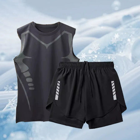 Importé - Short Sport Homme  Décontracté Style Fitness En Soie Glacée