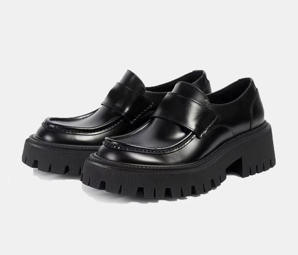 Importé - Chaussure Homme Mocassins Derby A Semelle épaisse