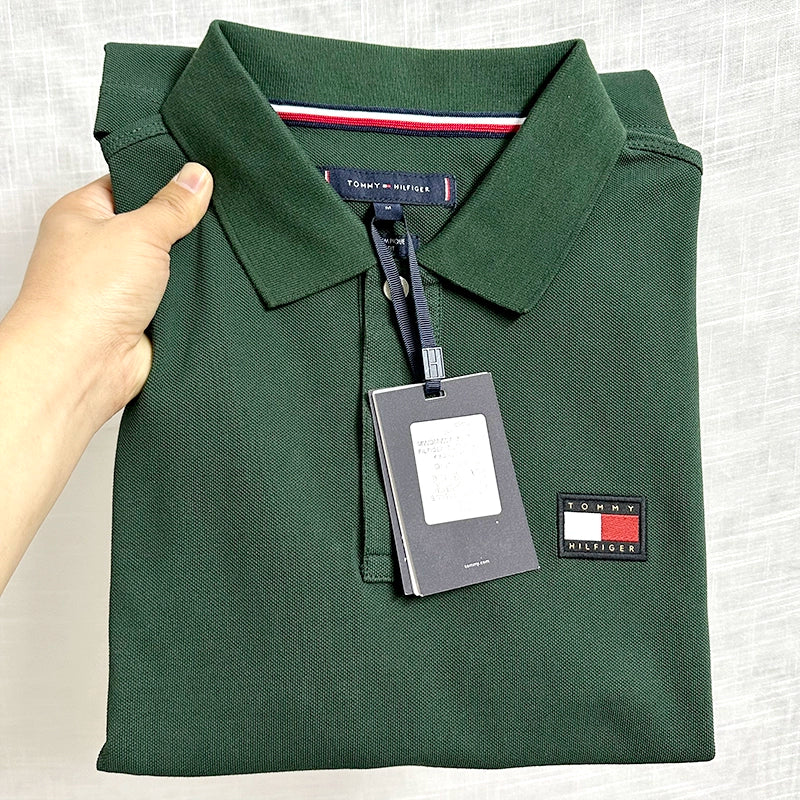 Importé - Polo Brodé Homme Pur Coton Manches Courtes