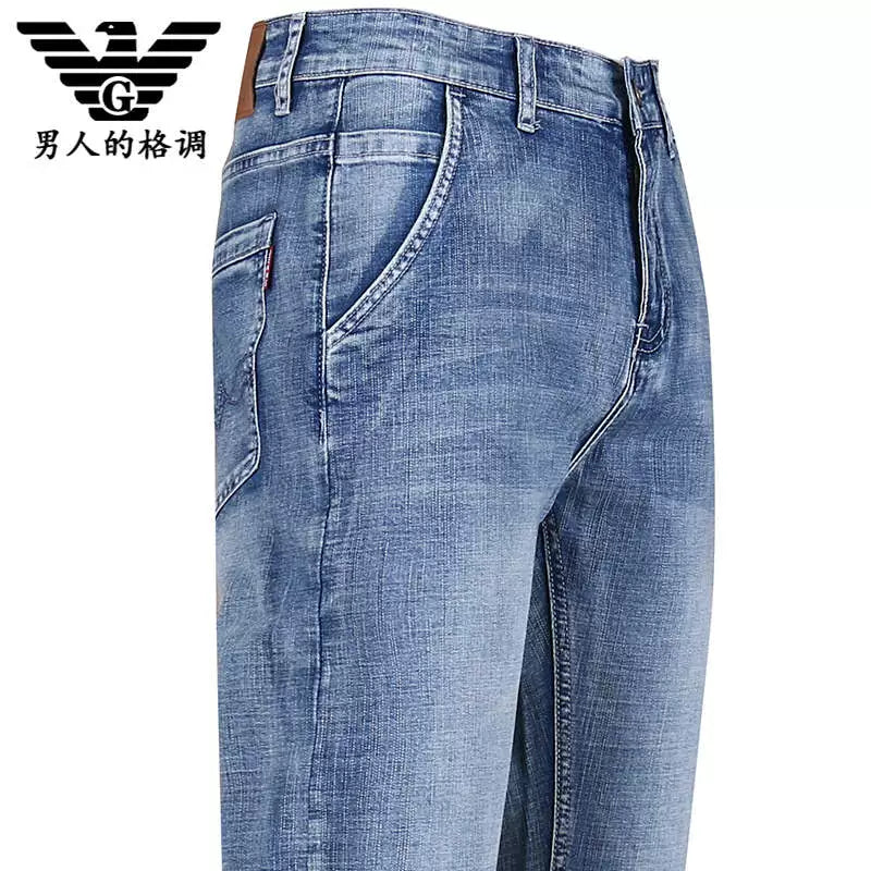 Importé - Pantalon Jean Délavés Homme Décontracté En Stretch