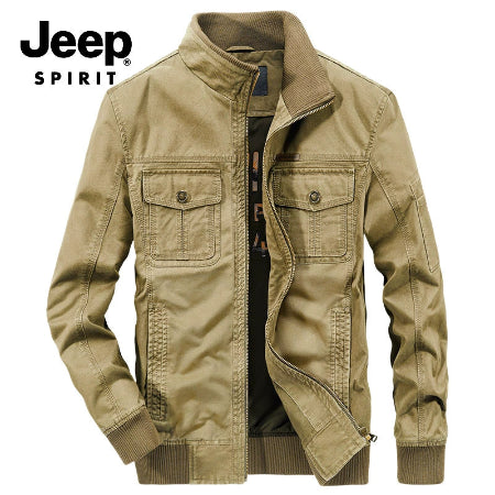 Importé - JEEP SPIRIT Jacket Coton Jean Lourd Manche Longue