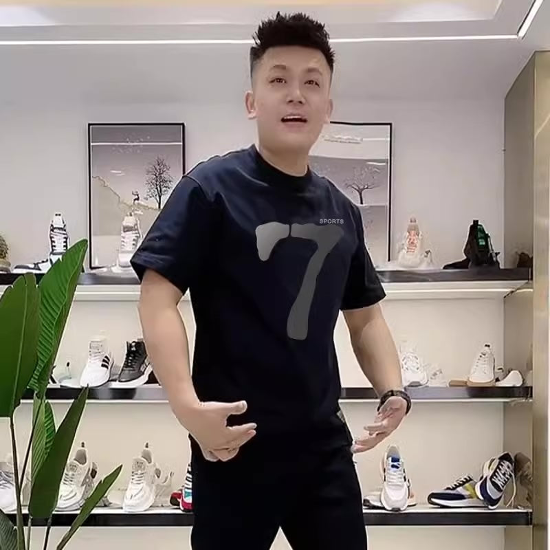 Importé - T-Shirt Homme Décontracté Manches Courtes En Coton