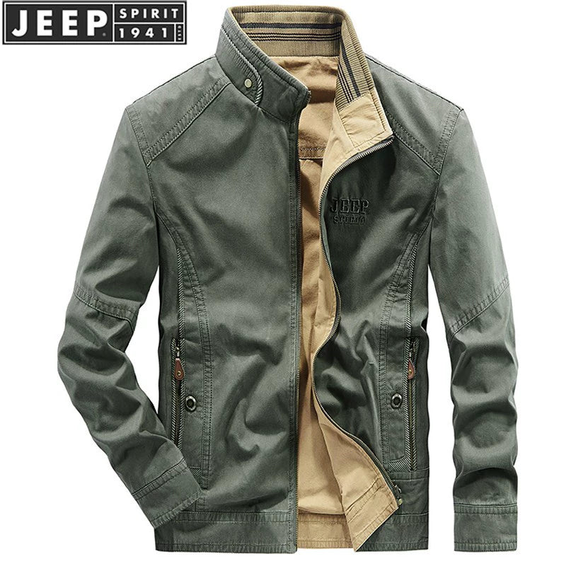Importé - JEEP SPIRIT Jacket Coton Double Faces Manche Longue