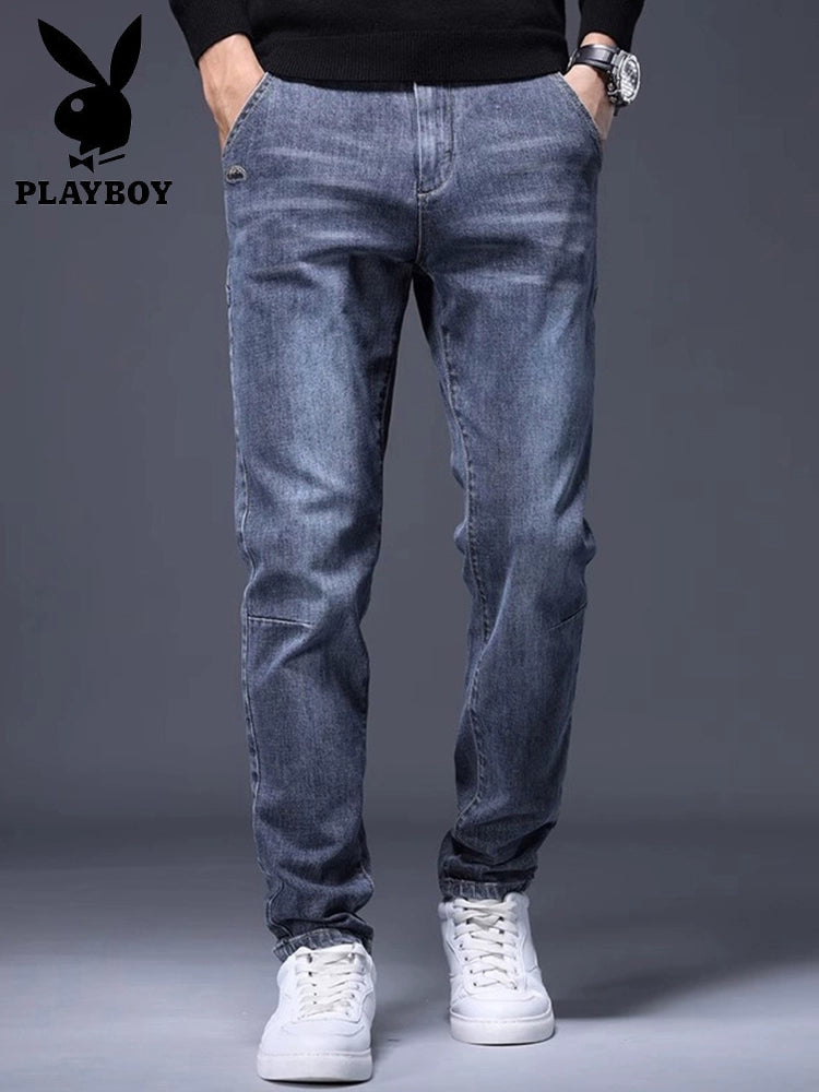 Importé - Playboy Pantalon Homme Jean Stretch Slim Fit