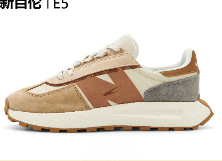 Importé - Chaussure Basket Mixte Sport Cuir Daim Mailles