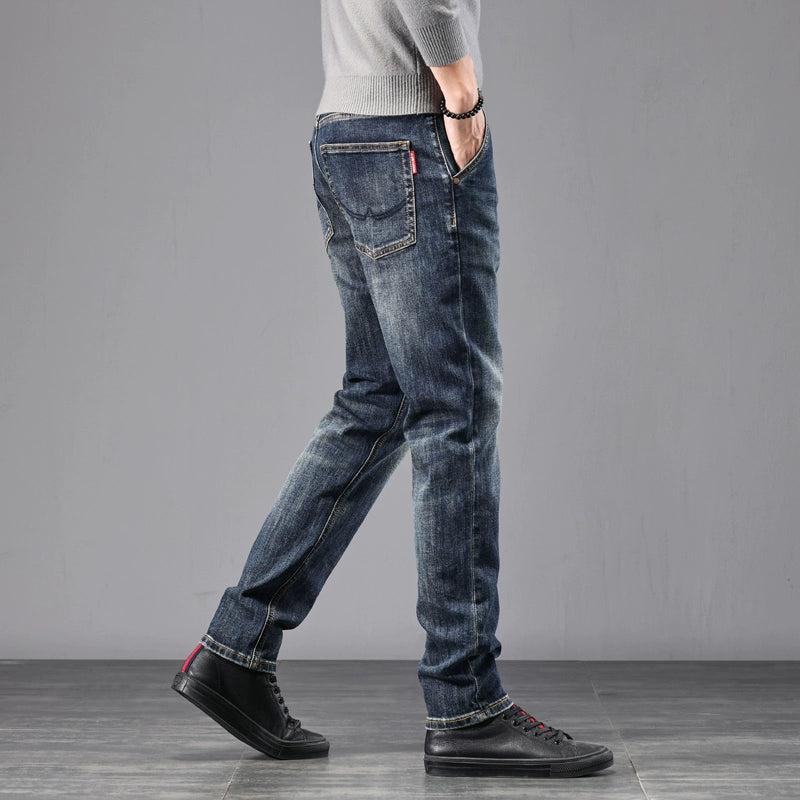 Importé - Pantalon Jean Slim Homme Décontracté Délavés