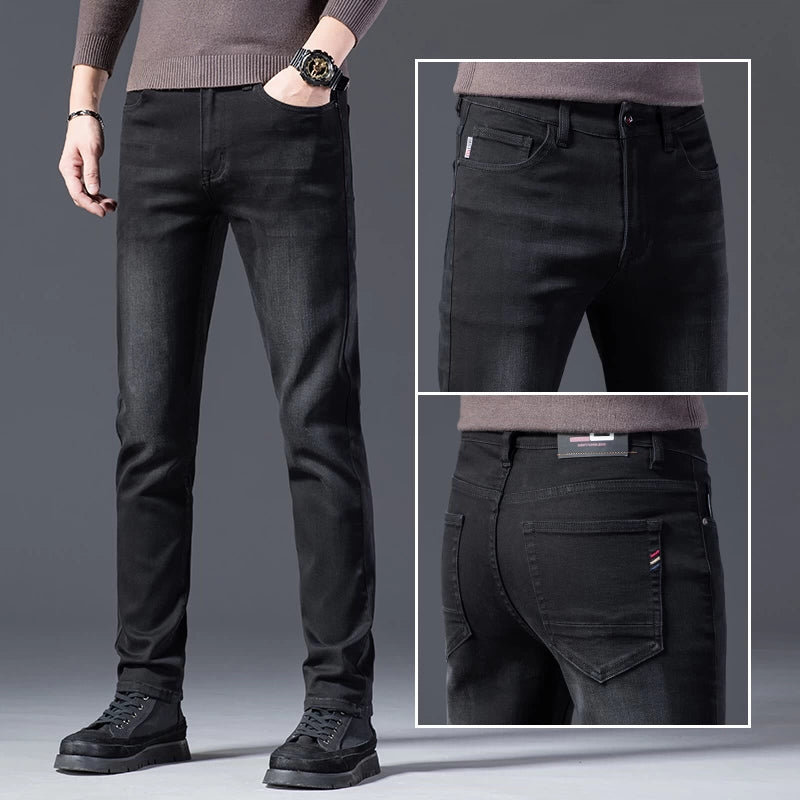 Importé - Playboy Pantalon Jean Stretch Homme Tendance