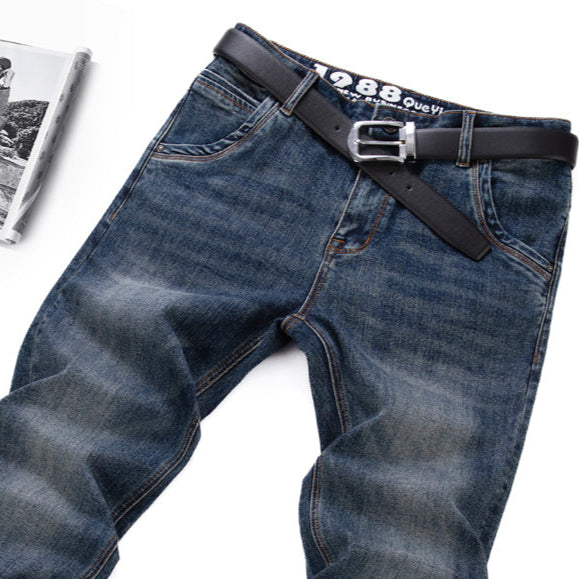 Importé - Pantalon Jean Homme Pur Coton Lourd Denim