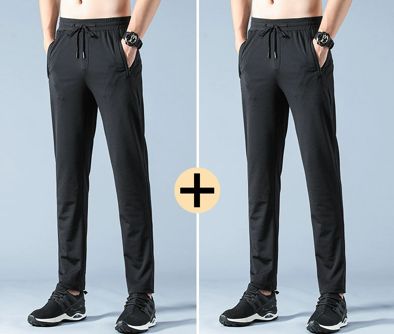 Importé - Lot 2 x Pantalons Sport Homme Décontracté Micro-Elastique