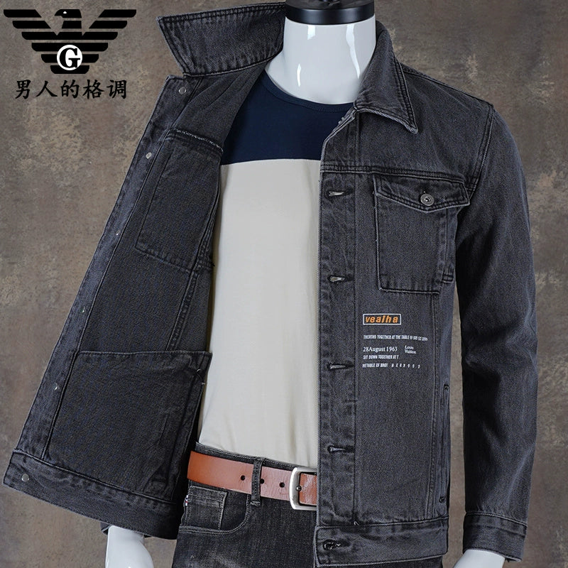 Importé - Jacket Jean Coton Homme Manches Longues