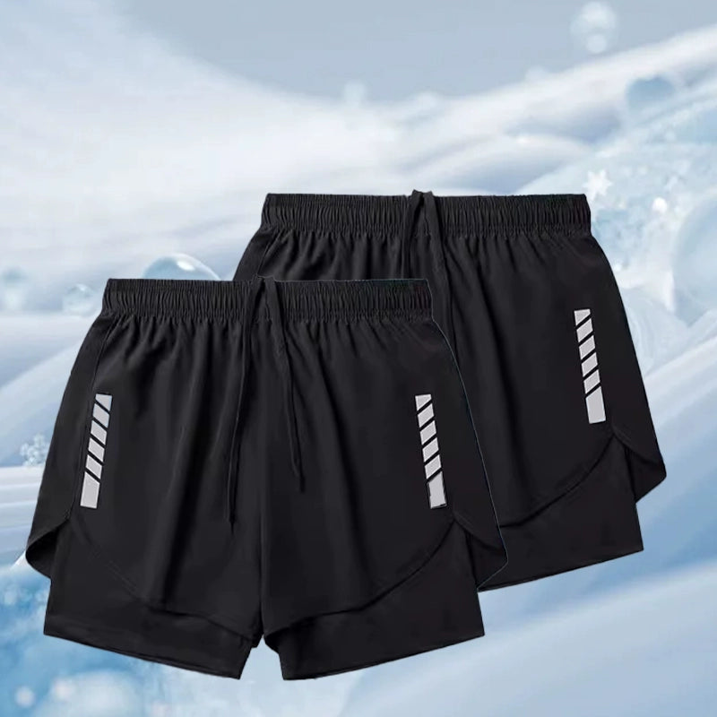 Importé - Short Sport Homme  Décontracté Style Fitness En Soie Glacée