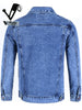 Importé - Jacket Coton Jean Homme Décontractée Manche Longue