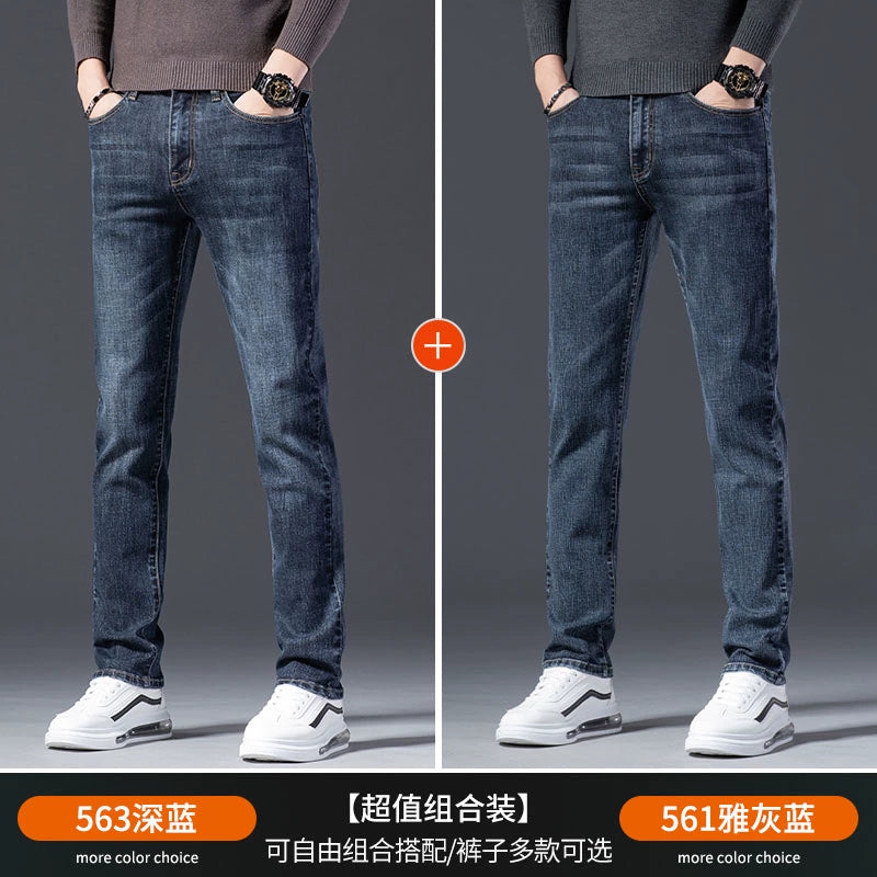 Importé - Lot 2 x Playboy Pantalon Jean Stretch Homme Tendance