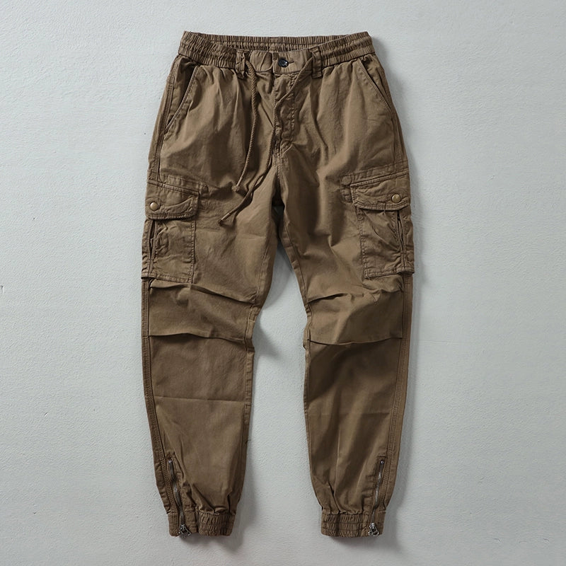 Importé - Pantalon Cargo Pur Coton Homme Décontracté