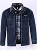 Importé - Jacket Jean  Double Col Homme A Manches Longues