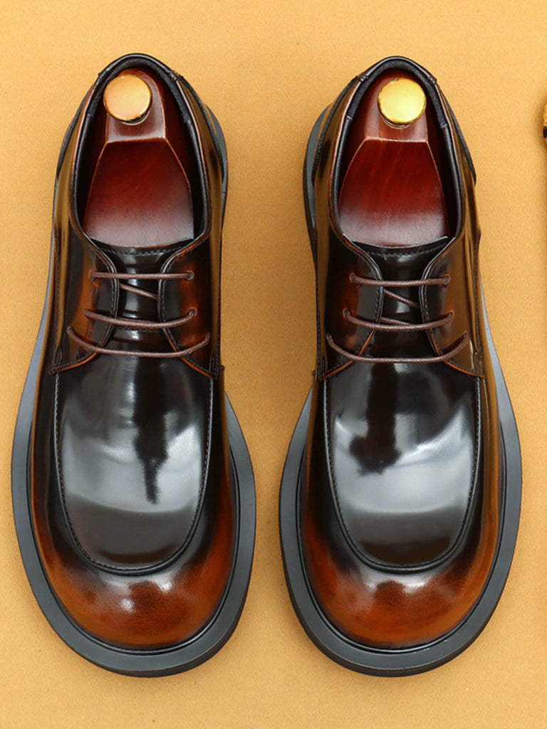 Importé - Chaussure Homme Derby Britanniques Décontractées Tendance En Cuir