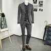 Importé - Ensemble Costume Gris Slim Fit Homme 2 Pièces 2 Boutons
